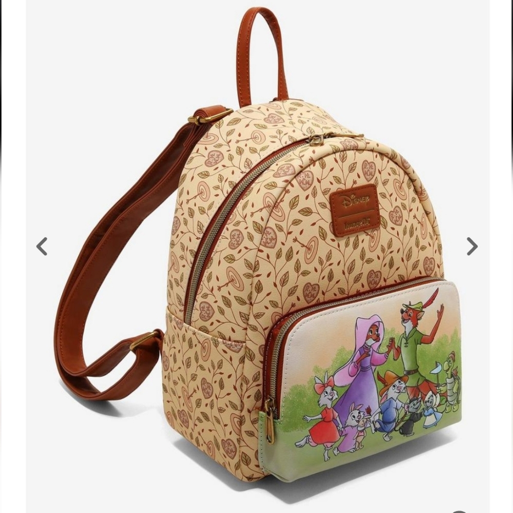 Loungefly Disney Robin Hood Friends Mini BackpackThis Robin Hood mini backpack